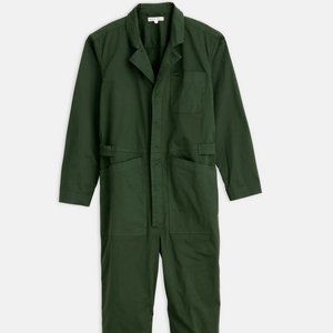Standard Jumpsuit in Cotton Twill Pine Needle XS NWT